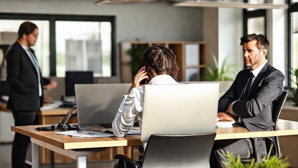Harcèlement moral au travail : salarié sous pression dans un bureau